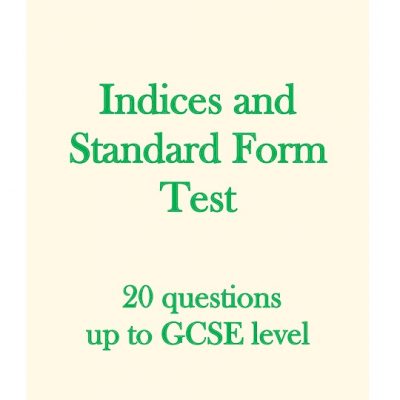 Title Page for Upload 15-Indices and Standard Form Test - resized